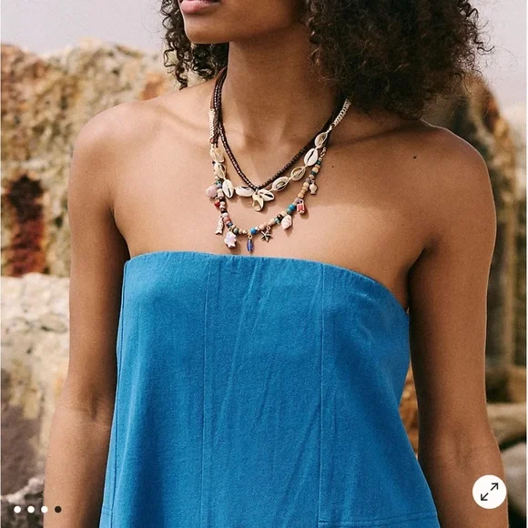 NWT Free People Strapless Adalee Romper - Picture 5 of 6